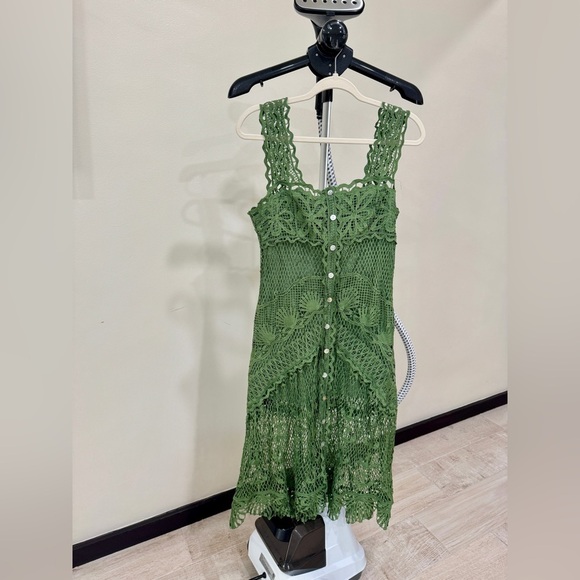 FARM Rio Green Nautical Guipure Maxi Dress - Picture 7 of 11